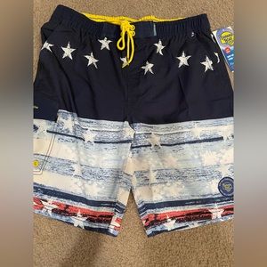 Men’s Banana Boat swim trunks.